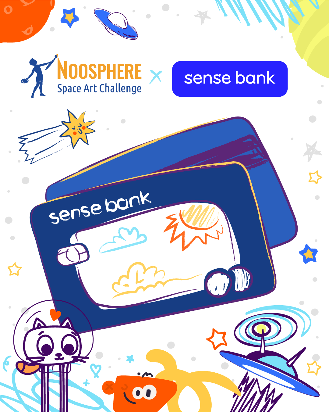 Натисни щоб дізнатись більше про: Діти Дніпровщини можуть взяти участь у створенні малюнків для банківських карток