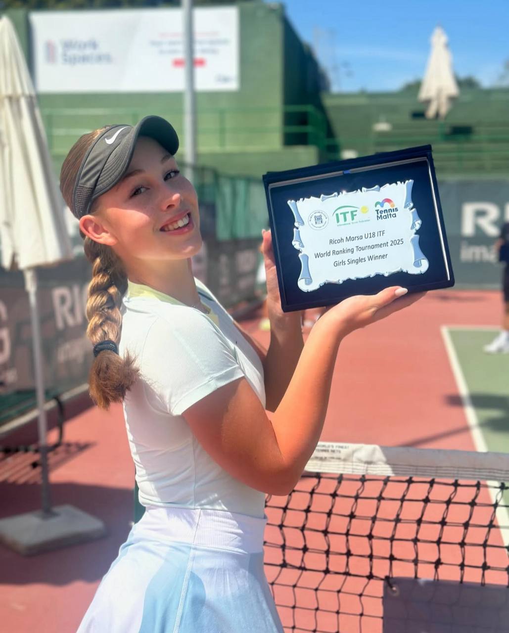 14-річна тенісистка з Дніпра Анастасія Ніколаєва виграла турнір на Мальті