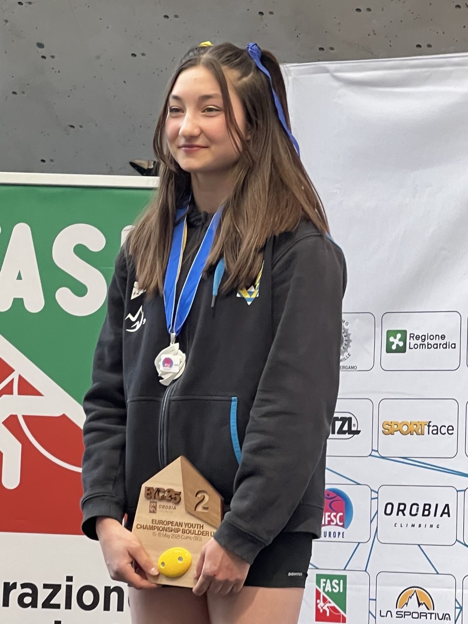 Скелелазка з Дніпра стала віцечемпіонкою Європи в Італії