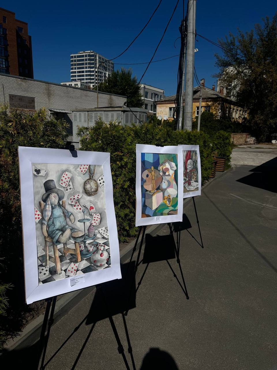 У Дніпрі відкрилась перша виставка 16-річної художниці Ксенії Кухтін