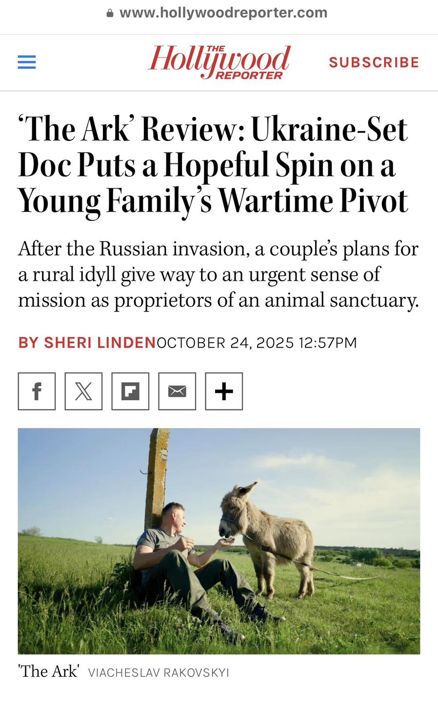 Документальний фільм про екоферму з Дніпровщини показали на фестивалі у США