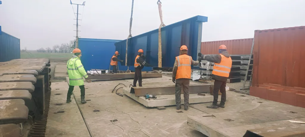 На Дніпровщині почали монтаж першого в області модульного мосту від Японії