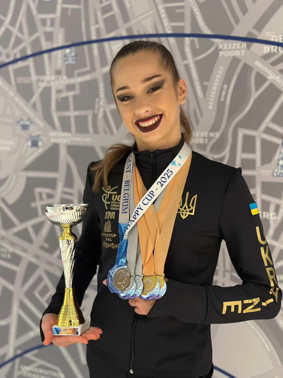 14-річна гімнастка з Дніпра здобула «бронзу» на міжнародному турнірі в Бельгії