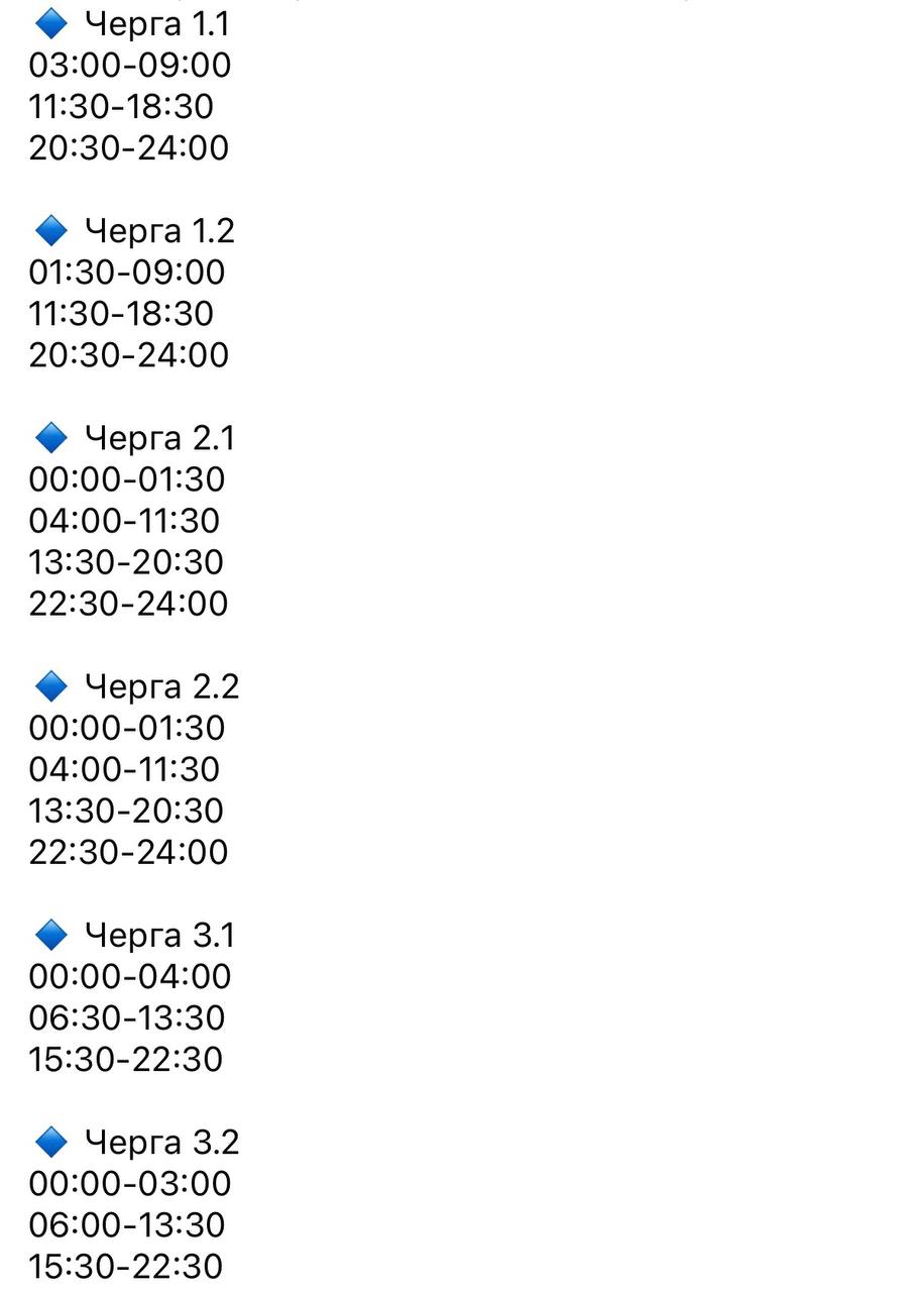 Світло відключатимуть увесь день: на Дніпровщині діють погодинні графіки