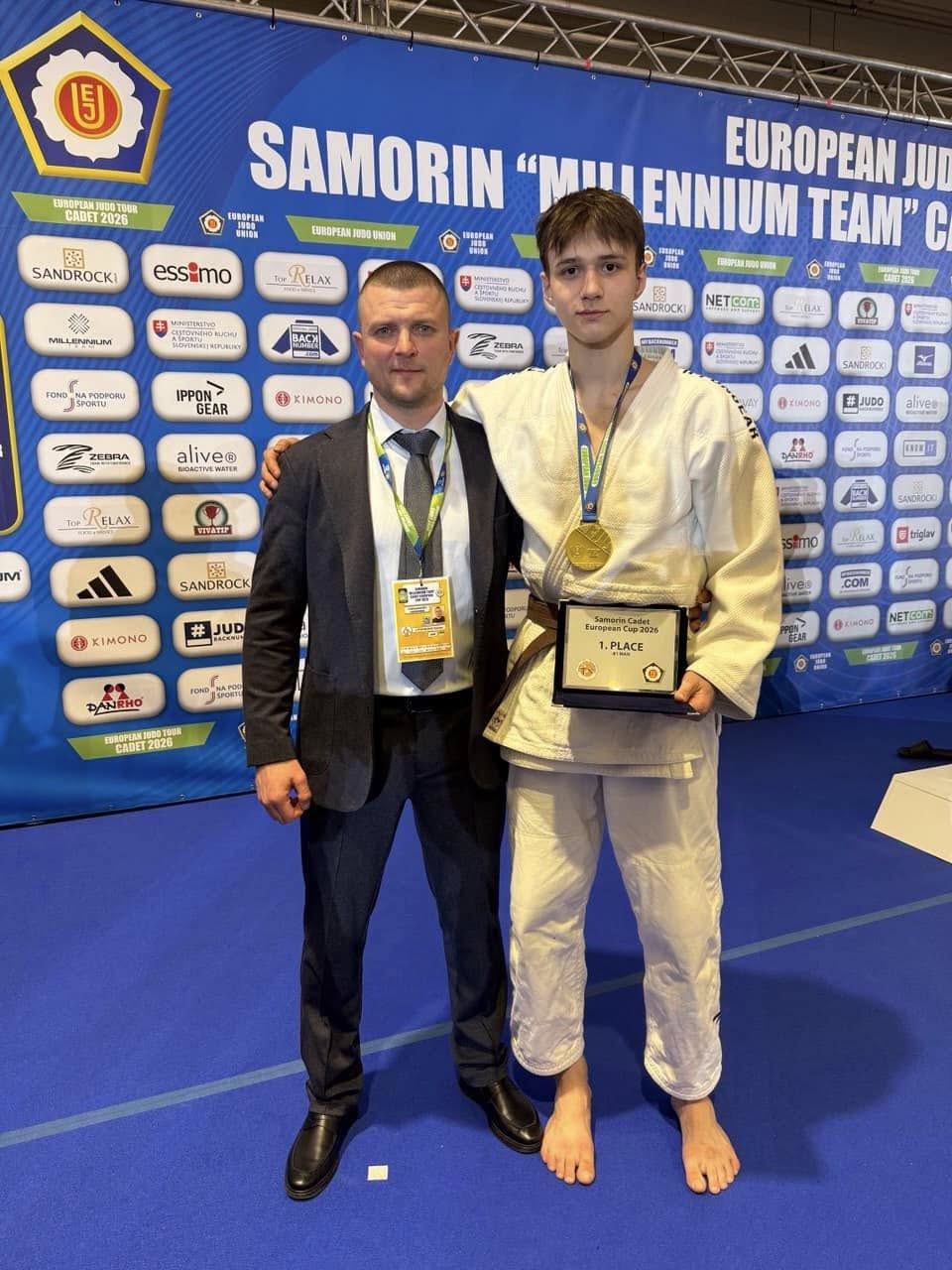 Юні дзюдоїсти з Дніпра здобули «золото» і «бронзу» на Кубку Європи у Словаччині