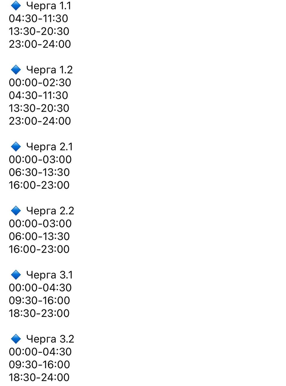 Світло з перервами: графіки відключень на Дніпровщині на 2 лютого