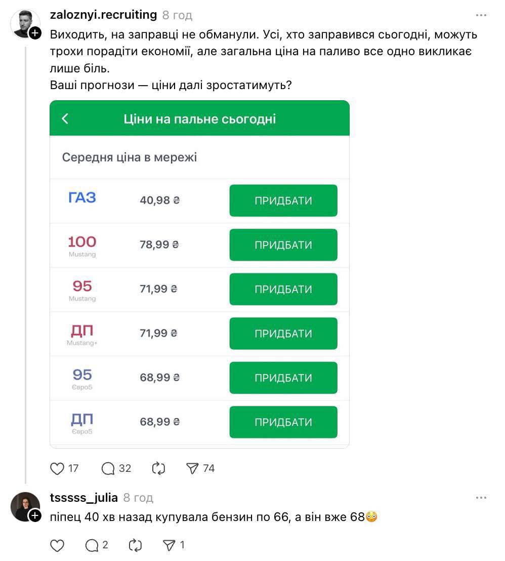 Ціни на пальне в Україні різко зросли: скільки коштує бензин на АЗС Дніпровщини