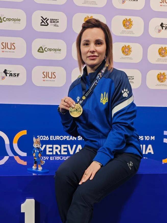 Стрільчиня з Дніпровщини Вікторія Рибовалова здобула два «золота» на чемпіонаті Європи