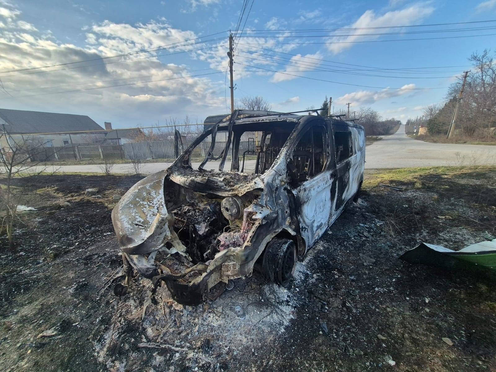 Дрони спалили авто енергетиків у Дніпровській області – люди не постраждали