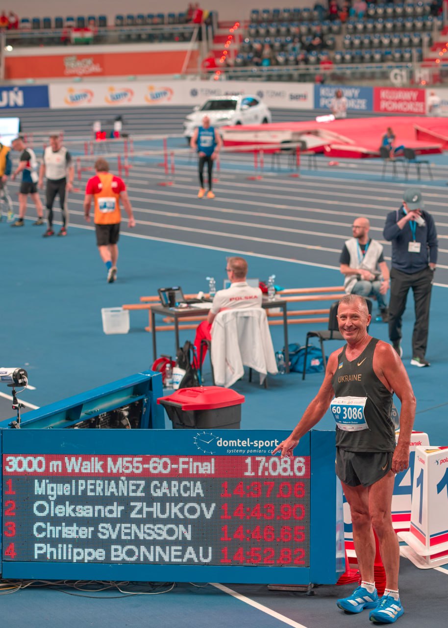 Дніпровські ветерани легкої атлетики здобули 5 медалей на чемпіонаті Європи у Польщі